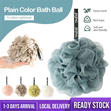 Shower Bath Ball Scrub Sponge Rich Bubbles Body Brush Flower Bath