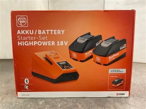 Fein Highpower 18v Battery Starter Set Troostwijk Auctions