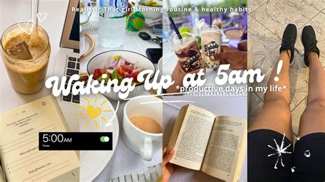 Ma 5AM Morning Routine PRODUCTIVE DAYS IN MY LIFE Healthy Habits