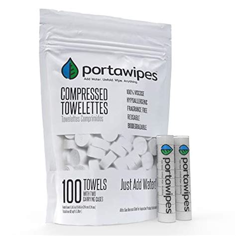 Portawipes Compressed Toilet Paper Tablet Coin Tissues Pack With