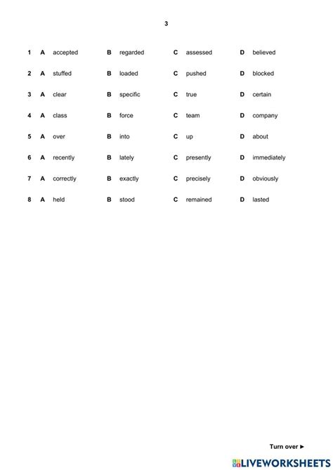 Fce Practice Online Exercise For Live Worksheets