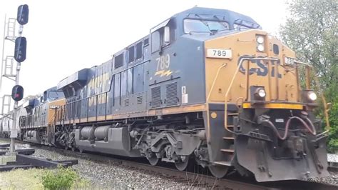 CSX 789 Leads Manifest Through Terre Haute IN YouTube