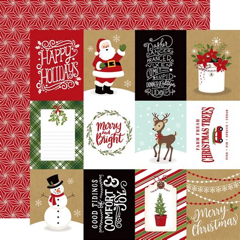 10 Assorted Sheets Echo Park Celebrate Christmas Collection 12x12