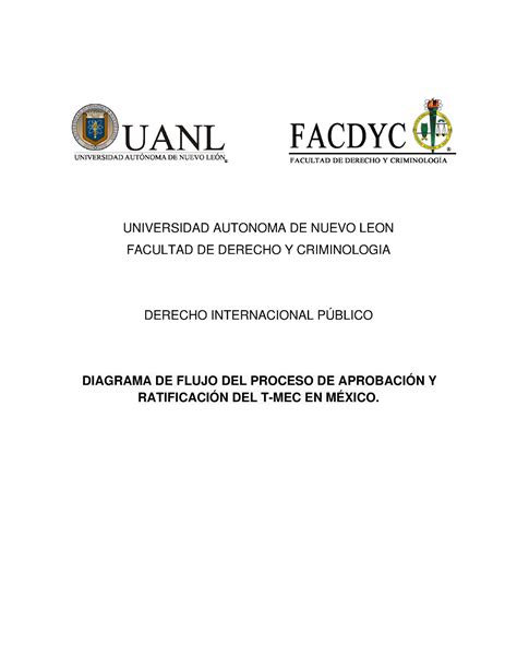 Diagrama De Flujo Del Proceso De Aprobaci N Y Ratificaci N Del T Mec En