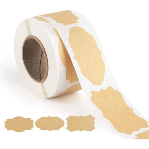 Autocollants D Tiquettes Papier Kraft Pi Ces Etiquettes