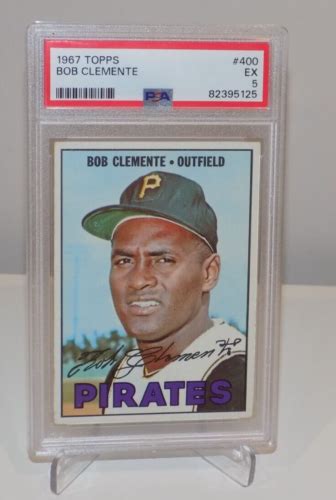 1967 Topps 400 ROBERTO BOB CLEMENTE Graded PSA 5 EX Pirates HOF