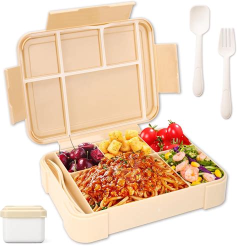 LUZOON Lunch Box Bento Box Boîte à Déjeuner en Plastique pour Enfant