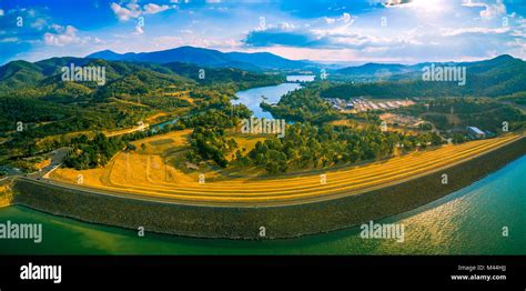 Aerial Panorama Of Lake Eildon Dam And Goulburn River Melbourne