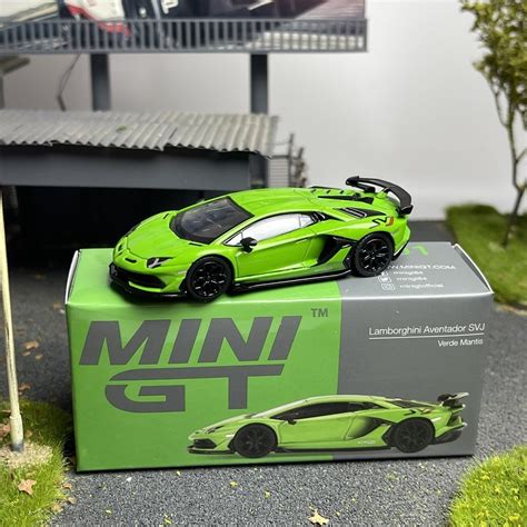 Tsm Mini Gt 1 64 Lamborghini Svj Aventador Aventador Sports Car Alloy Car Model Shopee