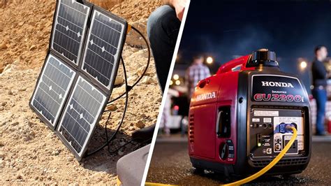 Solar Panel Vs Generator For Camping Youtube