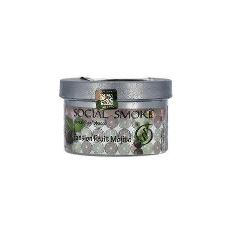 Shisha Tabak Social Smoke Passion Fruit Mojito Produits Non Livrable