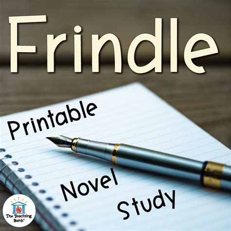 Frindle Printable Novel Study The Teaching Bank