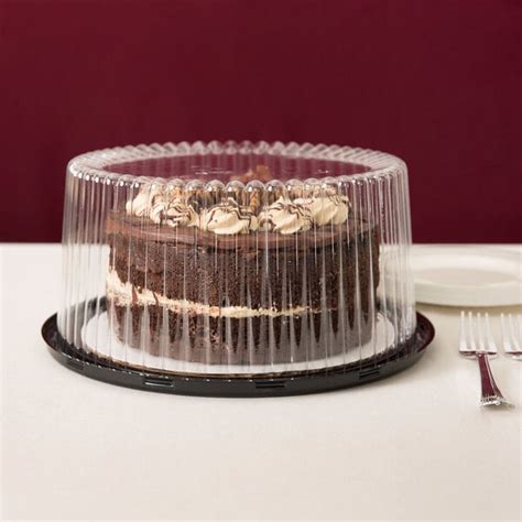 D W Fine Pack G Layer Cake Display Container With Clear Dome