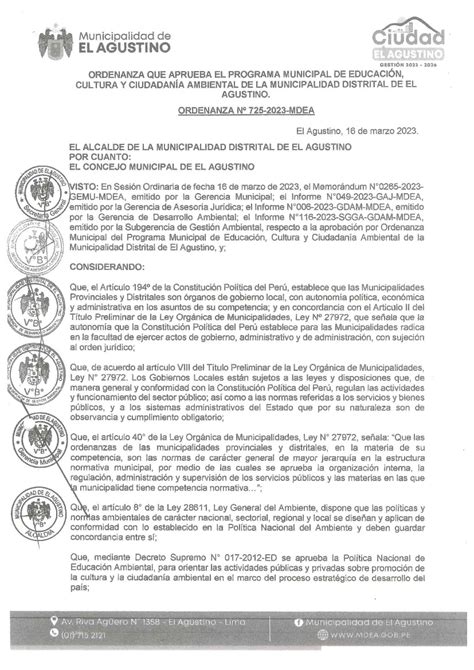 Programa Municipal De Educaci N Cultura Y Ciudadan A Ambiental De La