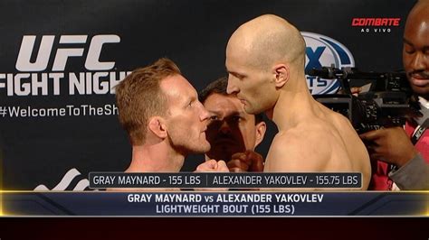 Gray Maynard E Alexander Yakovlev Passam Pela Pesagem Dos Leves Do UFC