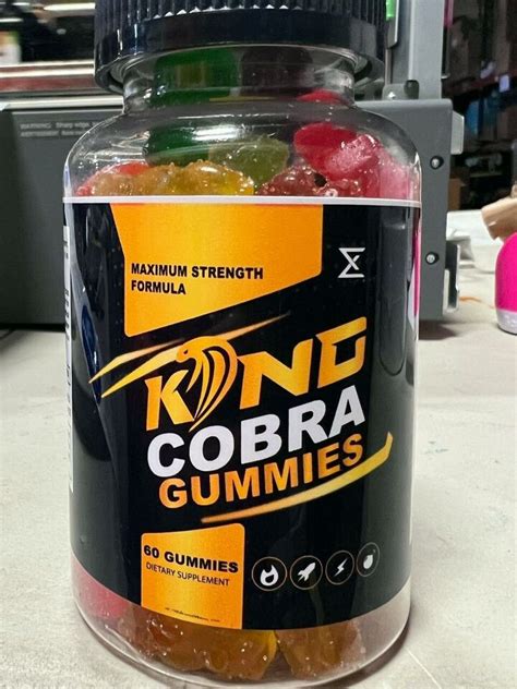 3 Pack Official King Cobra Gummies For Men Kingcobra Male Gummies Formula Ebay