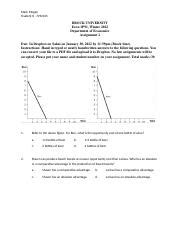 ECON1P91 Assignment 2 Docx Mark Mogan Student 7292345 BROCK