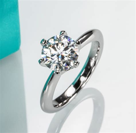 'Mila' 3 Carat Round Genuine Moissanite Tiffany Set Solitaire Ring - Diamonite Moissanite Jewellery