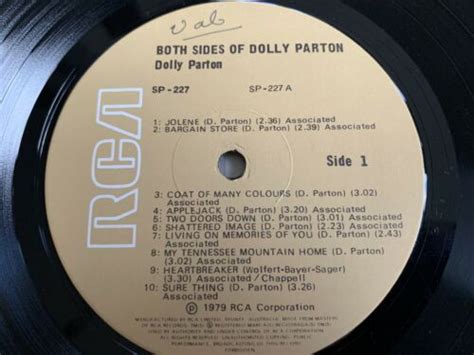 popsike.com - Vintage DOLLY PARTON - Vinyl Record -1979-Both Sides Of ...