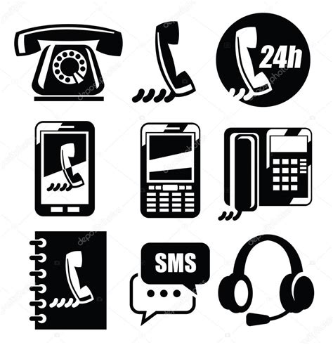 Phone Icons Stock Vector Image By Bioraven 23866041