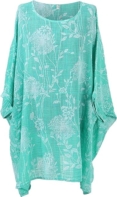 Storm Island Italian Ladies Floral Batwing Sleeve Top Women Lagenlook