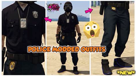 GTA 5 ONLINE HOW TO GET POLICE MODDED OUTFITS USING TRANSFER GLITCH