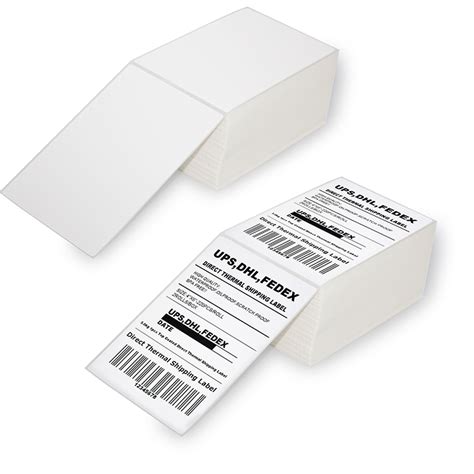 Fanfold X Perforated Direct Thermal Address Shipping Labels