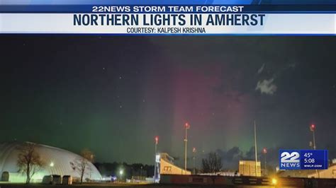 Northern Lights Visible In Massachusetts Thursday Night Youtube