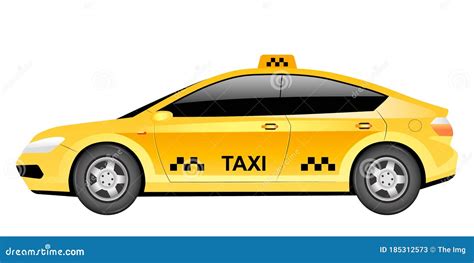 Taxi Car Cartoon Vector Illustration Stock Vector Illustration Of