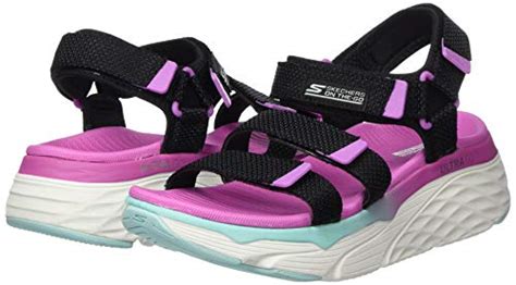 Skechers Womens Performance Max Cushioning Slay Sandal Black Multi