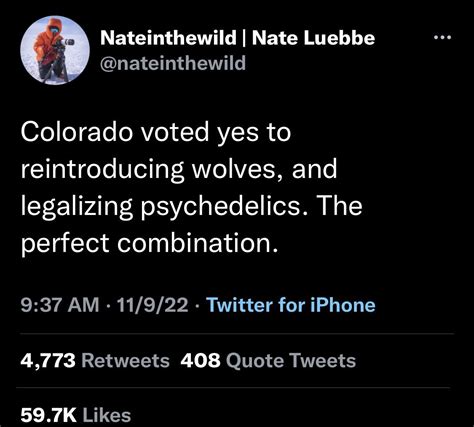 Colorado Votes Yes On Wolves And Psychedelics Rjoerogan