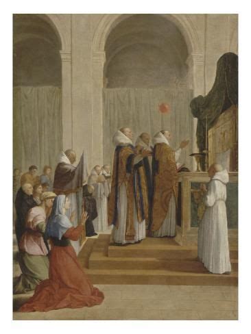 Messe de saint Martin évêque de Tours Giclee Print Eustache Le