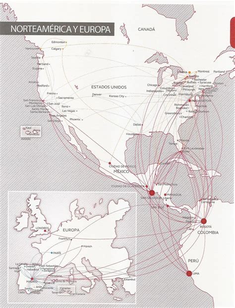 Avianca Route Map North America Europe November Flickr