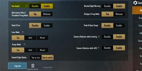 Pubg Mobile Sensitivity Settings Aim Assist Camera Ads Guide