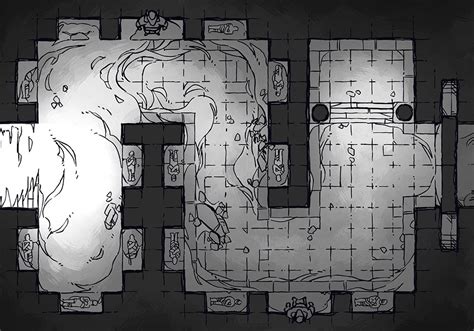 Winding Desert Catacomb Battle Map 2 Minute Tabletop