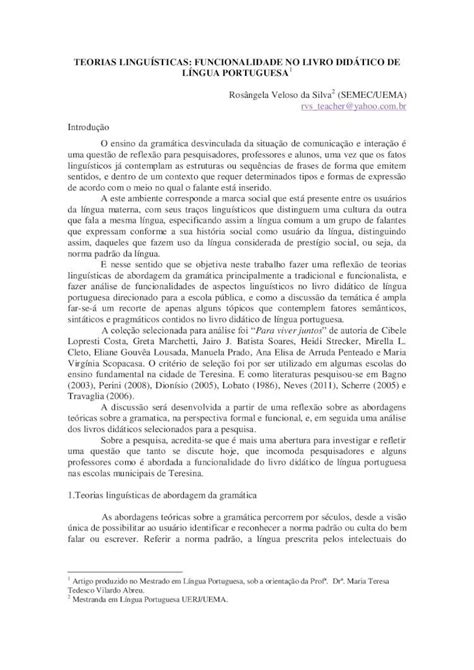 PDF TEORIAS LINGUÍSTICAS FUNCIONALIDADE NO PDF fileTEORIAS