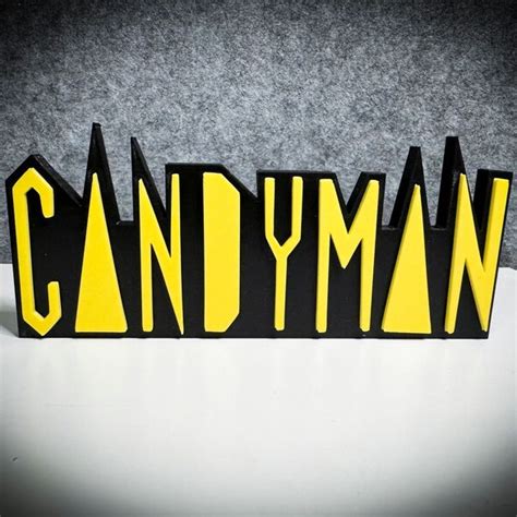 3d Printer 3d Multicolor Logosign Candyman Two Variations • Made