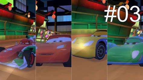 Cars 2 Race With Francesco Bernoulli Lightning Mcqueen Jeff Gorvette Carla Veloso Gameplay