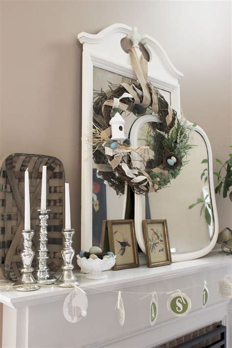 How To Decorate Your Mantel For Spring My Life From Home Spring