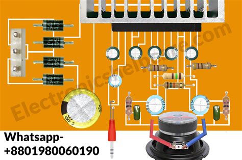 How To Make Mono Amplifier Circuit Diagram Electronics Help Care