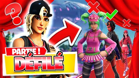 Live Fortnite Partie Perso Defile De Mode Concours De Skin