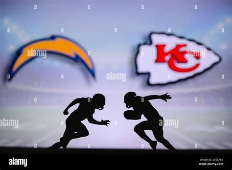 Los Angeles Chargers Vs Kansas City Chiefs Nfl Match Poster Two