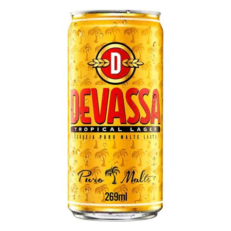 Cerveja Lager Puro Malte Tropical Devassa Lata 269ml SUPERMERCADO MACEDO