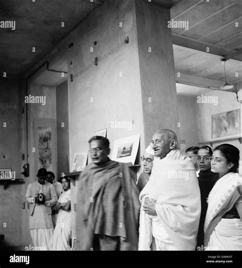 Mahatma Gandhi During His Visit Of Shantiniketan Nandalal Bose