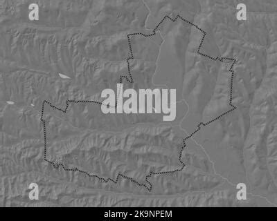 Telenesti District Of Moldova Elevation Map Colored In Sepia Tones