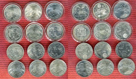 Spanien Lot Von Silberm Nzen Verschiedene X Euro Silber