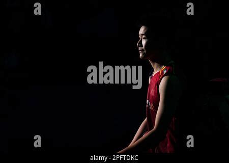 China S Li Shi Feng Walks Out To Play Denmark S Anders Antonsen During