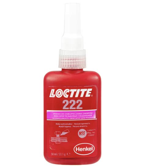 Klej do zabezpieczenia gwintów LOCTITE 222 50ml KL2 222 50 ML za 172 zł