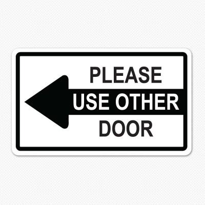 Please Use Other Door Decal | Decals for Doors