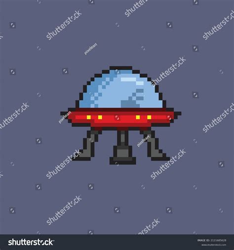 Alien Space Ship Pixel Art Style Stock Vector (Royalty Free) 2121685628 | Shutterstock